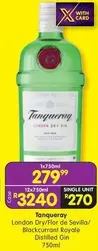 Tanqueray - London Dry/Flor de Sevilla/Blackcurrant Royale Distilled Gin 750ml