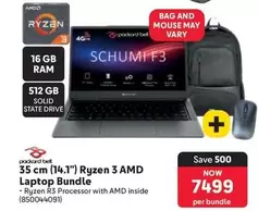 Packard Bell - 35 cm (14.1") Ryzen 3 AMD Laptop Bundle