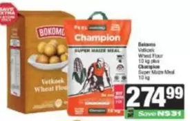 champion - Vetkoek Wheat Flour, Super Maize Meal