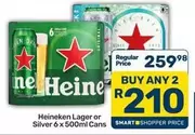 Heineken - Lager or Silver