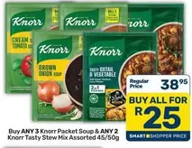 Knorr - Packet Soup & Tasty Stew Mix Assorted