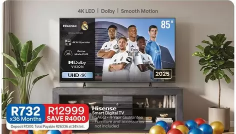 Hisense - 4K LED | Dolby | Smooth Motion