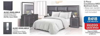 Total - 2-Piece Canape MKII Bedroom Suite