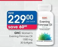 Women's Evening Primrose Oil 1300 mg 30 Softgels
