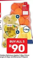 Golden Delicious Apples, Citrus, Bananas