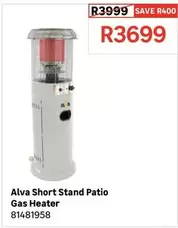 Alva - Short Stand Patio Gas Heater