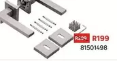 Door Handle Rose Manuela Aluzamak Satin Nickel