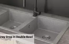 Laveo - Kitchen Sink Megalo Grey Drop In Double Bowl Single Drainer