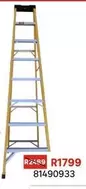 Ladder Fibre-Glass Single Sided Partial 8 Step