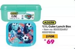 Addis - 1.1 L Cube Lunch Box