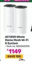 TP-LINK - AC1200 Whole Home Mesh Wi-Fi 5 System