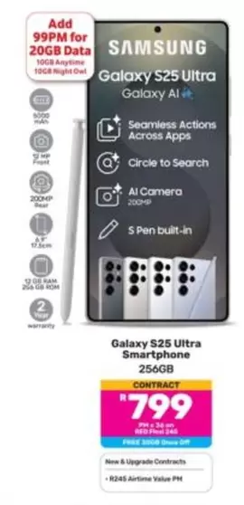 Samsung - Galaxy S25 Ultra Smartphone 256GB