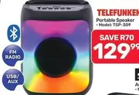 Telefunken - Portable Speaker Model: TSP-309