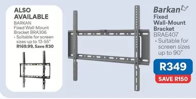 Fixed Wall-Mount Bracket BRAE407