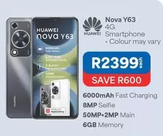 Huawei - Nova Y63 4G Smartphone