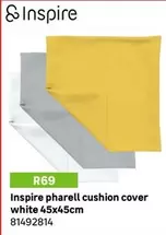 Inspire - Pharell Cushion Cover White 45x45cm