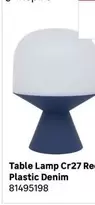 Inspire - Table Lamp Cr27 Recycled Plastic Denim