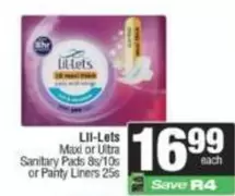 lil-lets - Sanitary Pads or Panty Liners