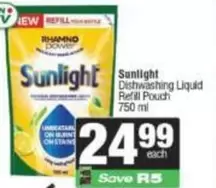 Sunlight - Dishwashing Liquid Refill Pouch