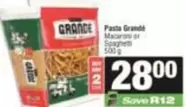 Pasta Grande - Pasta Macaroni or Spaghetti