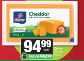 Clover - Cheddar Full cream hard cheese