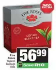 FIVE ROSES - Ceylon Blend Tea Teabags
