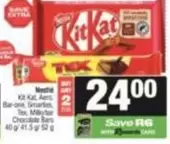 Kit Kat - , Aero, Bar-one, Smarties, Tex, Milkybar Chocolate Bars