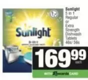 Sunlight - 5 in 1 Regular or Extra Strength Dishwash Tablets