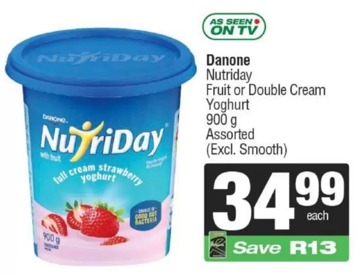 Danone - Fruit or Double Cream Yoghurt
