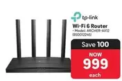 TP-LINK - Wi-Fi 6 Router (Model: ARCHER-AX12 (850012245))