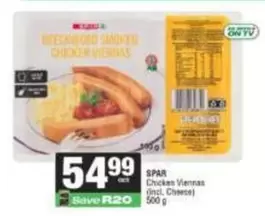 Spar - Chicken Viennas