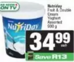 NutriDay - Fruit & Double Cream Yoghurt