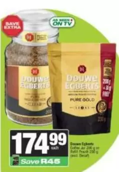 Douwe Egberts - Coffee Jar & Refill Pouch