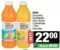 Spar - Smoothie Dairy Blend Concentrate
