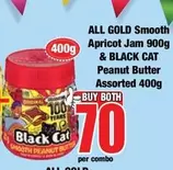 CAT - Smooth Apricot Jam & Peanut Butter