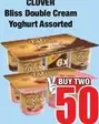 Clover - Bliss Double Cream Yoghurt Assorted
