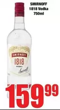 Smirnoff - 1818 Vodka