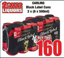 Carling - Black Label Cans