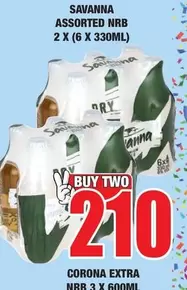 Savanna - CORONA EXTRA NRB 3 X 600ML