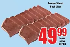 Frozen - Sliced Beef Liver