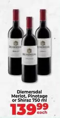 Diemersdal - Merlot, Pinotage or Shiraz
