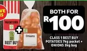 Best Buy - POTATOES 7kg pocket + ONIONS 3kg bag