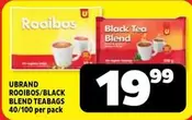 ROOIBOS/BLACK BLEND TEABAGS