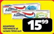Aquafresh - TOOTHPASTE