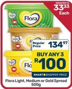 Flora - Light, Medium or Gold Spread