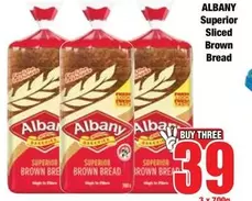 Albany - Superior Sliced Brown Bread