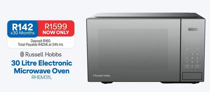 Russell Hobbs - 30 Litre Electronic Microwave Oven RHEM31L