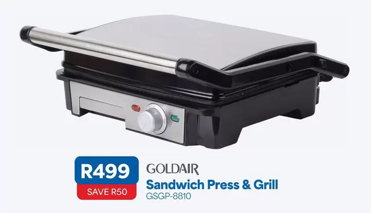 Goldair - Sandwich Press & Grill GSGP-8810
