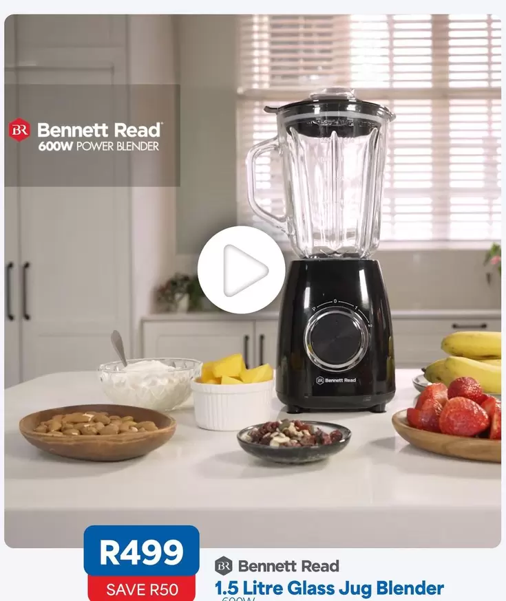 1.5 Litre Glass Jug Blender