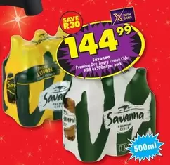 Savanna - Premium Dry/Angry Lemon Cider NRB